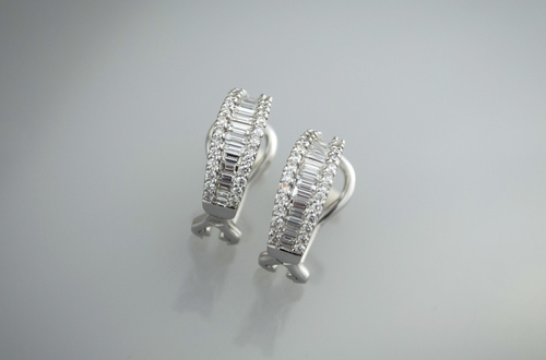 Boucles d'oreilles diamants