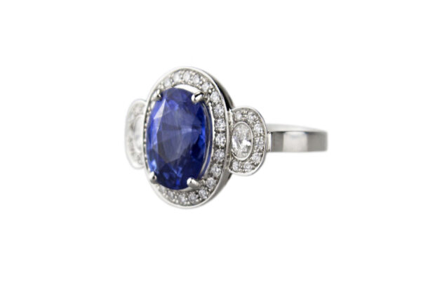 Saphir et diamants ovales – Image 2