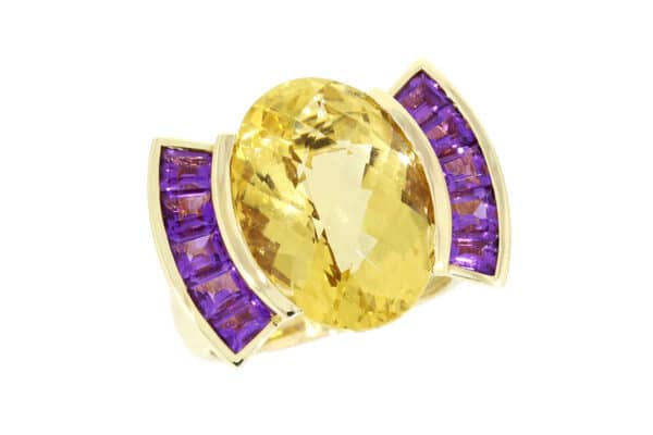 Citrine et améthystes