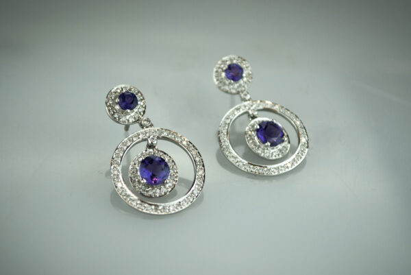 Améthystes et diamants