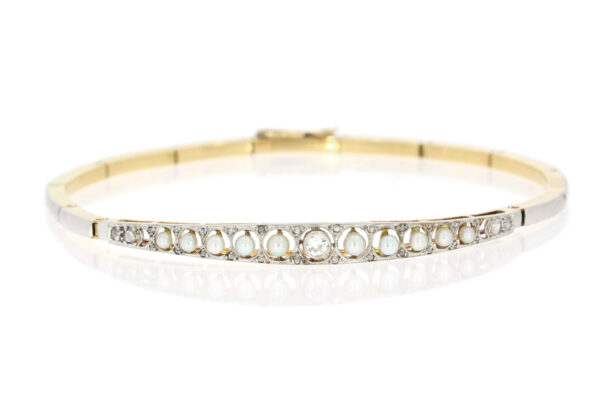 Or platine et perles