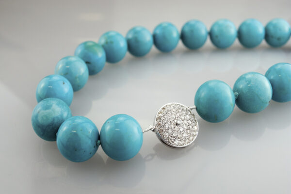 Turquoises et diamants