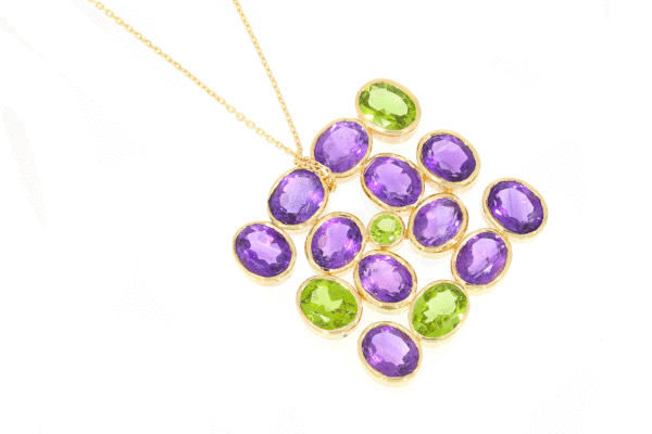 Améthystes et péridots