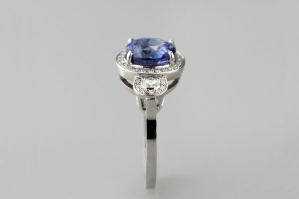 Saphir et diamants ovales – Image 3