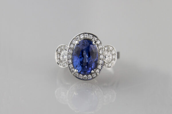 Saphir et diamants ovales – Image 2